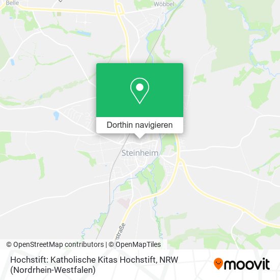 Hochstift: Katholische Kitas Hochstift Karte
