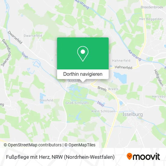 Fußpflege mit Herz Karte