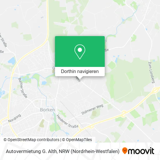 Autovermietung G. Alth Karte