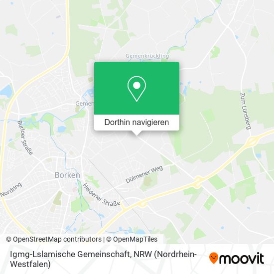 Igmg-Lslamische Gemeinschaft Karte