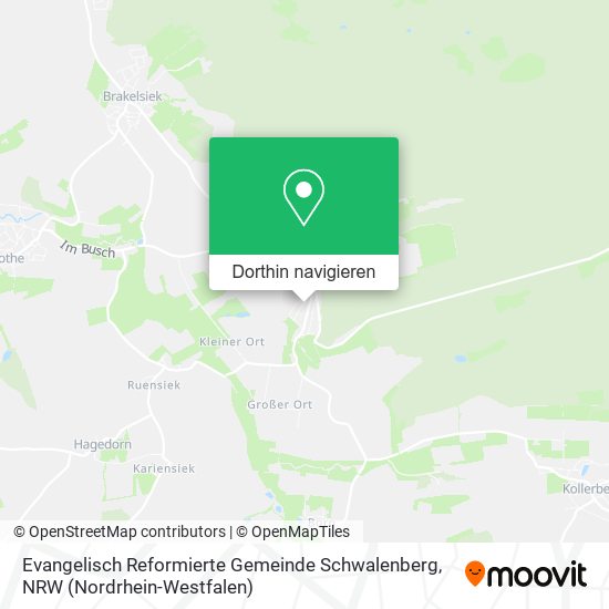 Evangelisch Reformierte Gemeinde Schwalenberg Karte