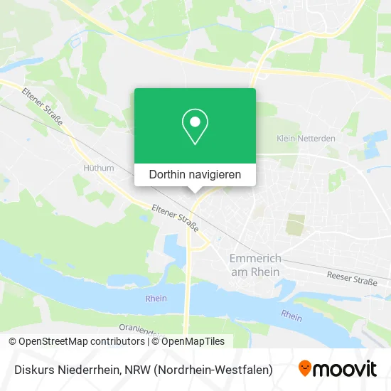 Diskurs Niederrhein Karte