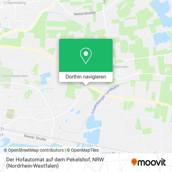 Der Hofautomat auf dem Pekelshof Karte