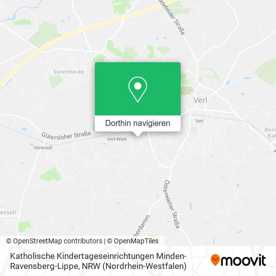 Katholische Kindertageseinrichtungen Minden-Ravensberg-Lippe Karte