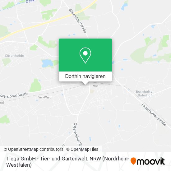 Tiega GmbH - Tier- und Gartenwelt Karte