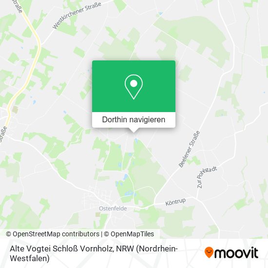 Alte Vogtei Schloß Vornholz Karte