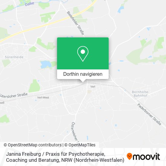 Janina Freiburg / Praxis für Psychotherapie, Coaching und Beratung Karte