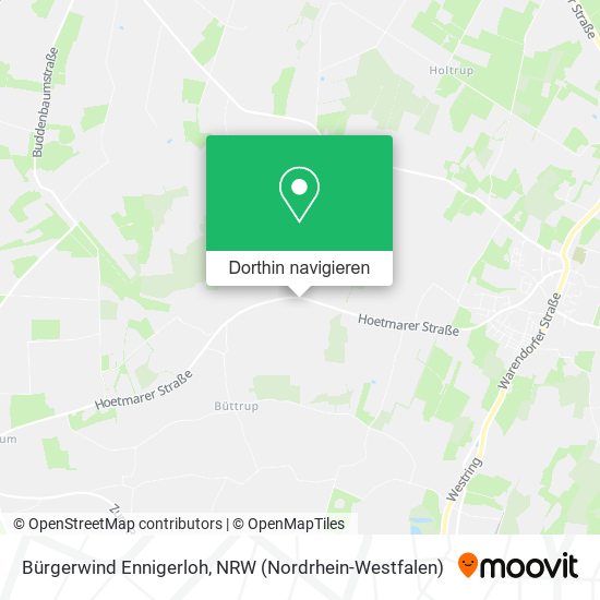 Bürgerwind Ennigerloh Karte