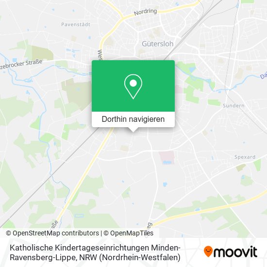 Katholische Kindertageseinrichtungen Minden-Ravensberg-Lippe Karte