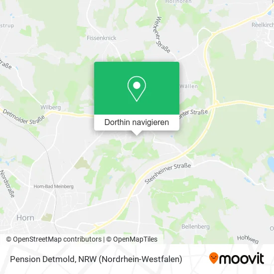 Pension Detmold Karte