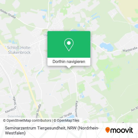 Seminarzentrum Tiergesundheit Karte