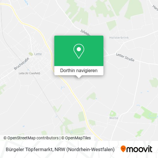 Bürgeler Töpfermarkt Karte