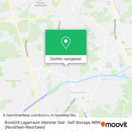 Boxie24 Lagerraum Münster-Süd - Self Storage Karte