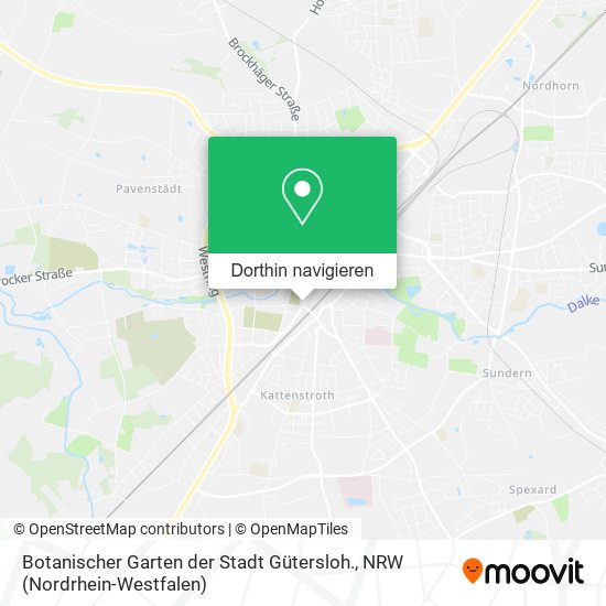 Botanischer Garten der Stadt Gütersloh. Karte