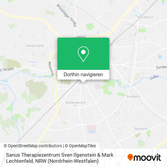 Sanus Therapiezentrum Sven Ilgenstein & Mark Lechtenfeld Karte