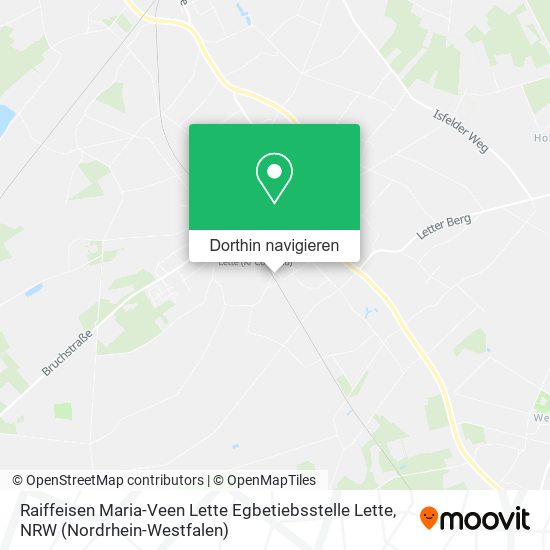 Raiffeisen Maria-Veen Lette Egbetiebsstelle Lette Karte