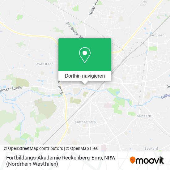 Fortbildungs-Akademie Reckenberg-Ems Karte