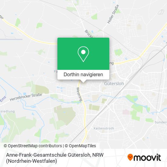 Anne-Frank-Gesamtschule Gütersloh Karte