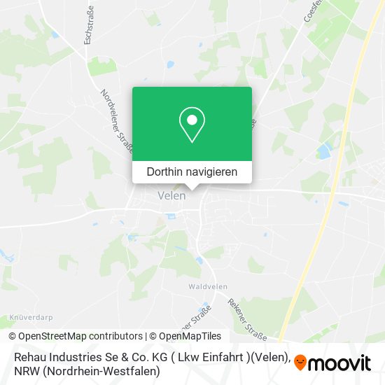Rehau Industries Se & Co. KG ( Lkw Einfahrt )(Velen) Karte