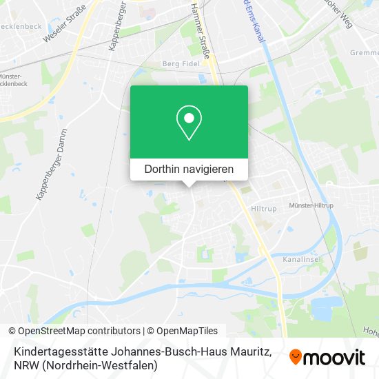 Kindertagesstätte Johannes-Busch-Haus Mauritz Karte