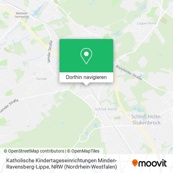 Katholische Kindertageseinrichtungen Minden-Ravensberg-Lippe Karte