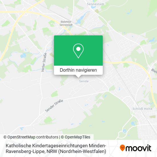 Katholische Kindertageseinrichtungen Minden-Ravensberg-Lippe Karte