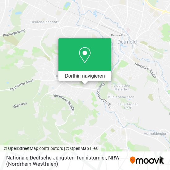 Nationale Deutsche Jüngsten-Tennisturnier Karte