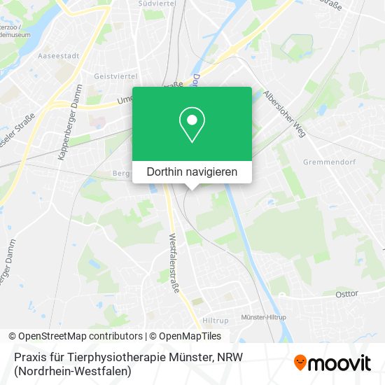 Praxis für Tierphysiotherapie Münster Karte