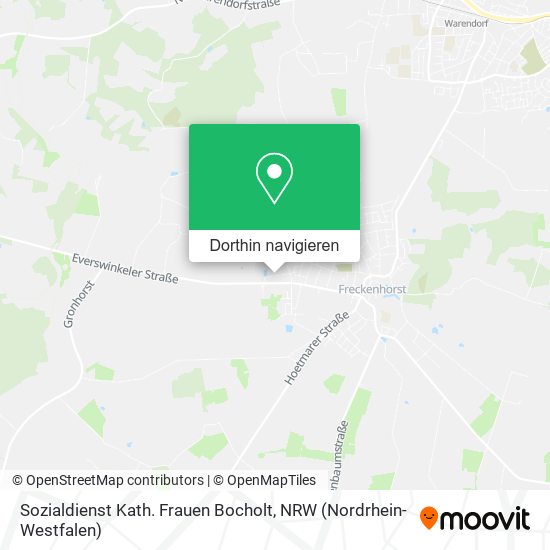 Sozialdienst Kath. Frauen Bocholt Karte