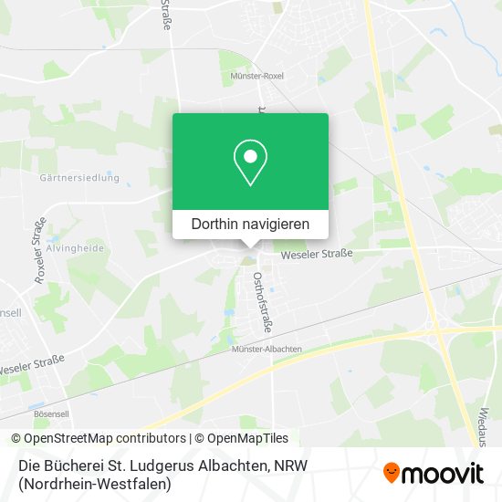 Die Bücherei St. Ludgerus Albachten Karte