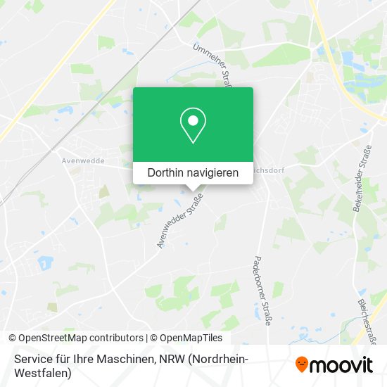Service für Ihre Maschinen Karte