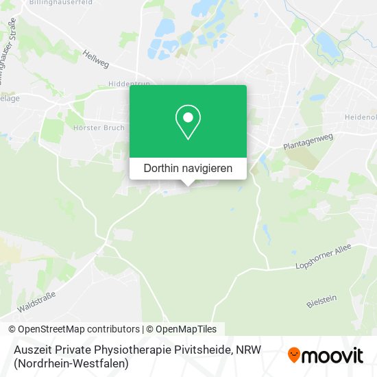 Auszeit Private Physiotherapie Pivitsheide Karte