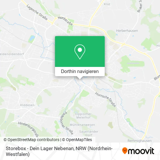 Storebox - Dein Lager Nebenan Karte