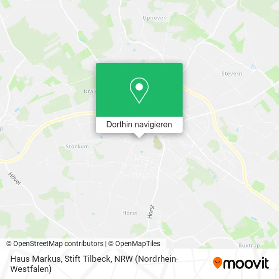 Haus Markus, Stift Tilbeck Karte