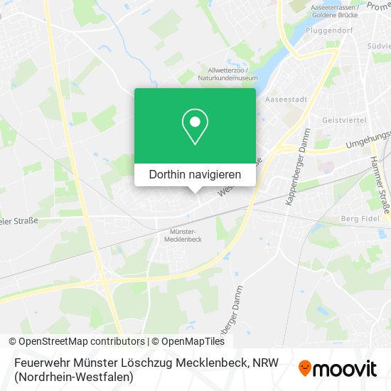 Feuerwehr Münster Löschzug Mecklenbeck Karte