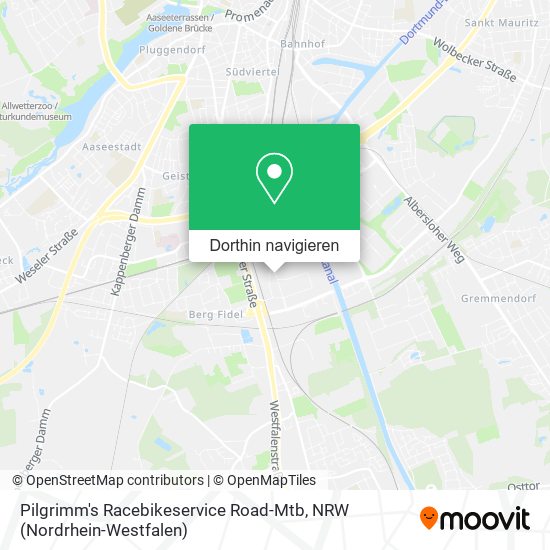 Pilgrimm's Racebikeservice Road-Mtb Karte