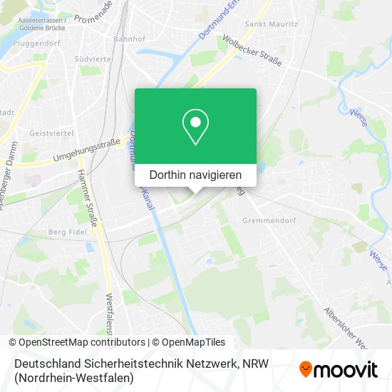 Deutschland Sicherheitstechnik Netzwerk Karte