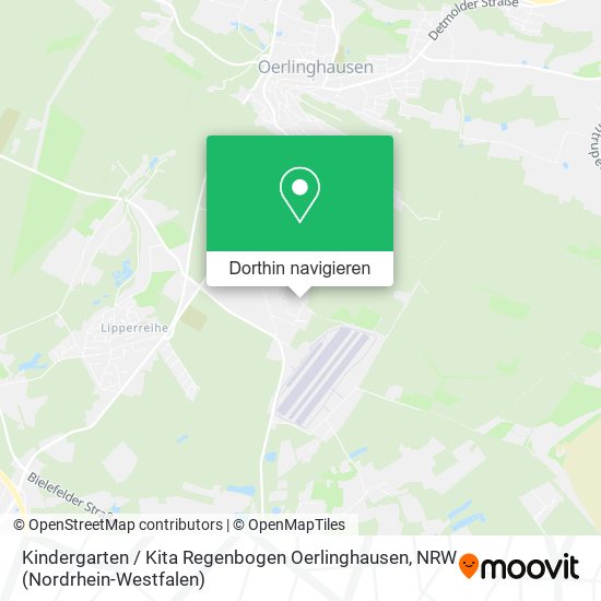Kindergarten / Kita Regenbogen Oerlinghausen Karte