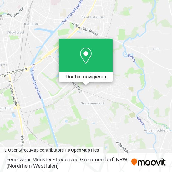 Feuerwehr Münster - Löschzug Gremmendorf Karte