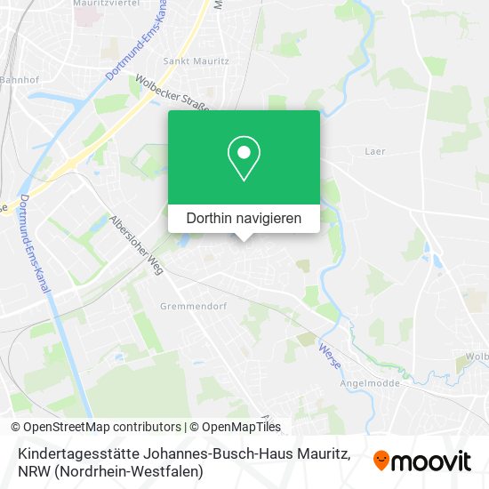 Kindertagesstätte Johannes-Busch-Haus Mauritz Karte