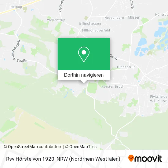 Rsv Hörste von 1920 Karte