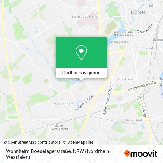 Wohnheim Boeselagerstraße Karte