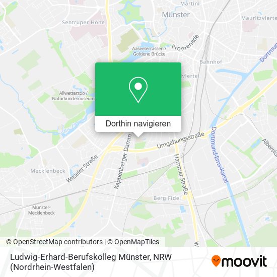 Ludwig-Erhard-Berufskolleg Münster Karte