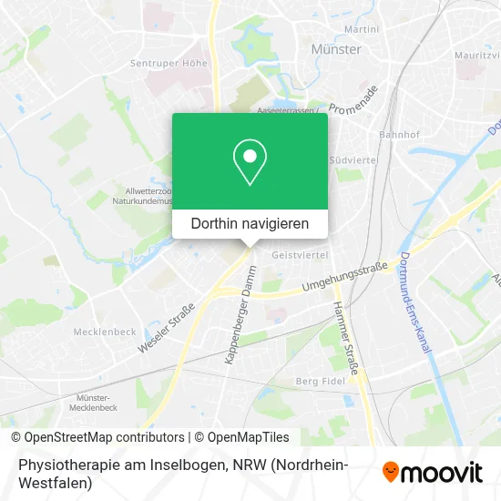 Physiotherapie am Inselbogen Karte