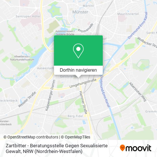 Zartbitter - Beratungsstelle Gegen Sexualisierte Gewalt Karte