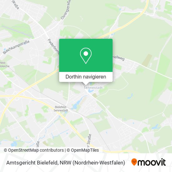 Amtsgericht Bielefeld Karte