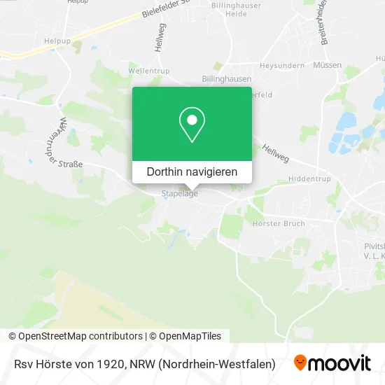 Rsv Hörste von 1920 Karte