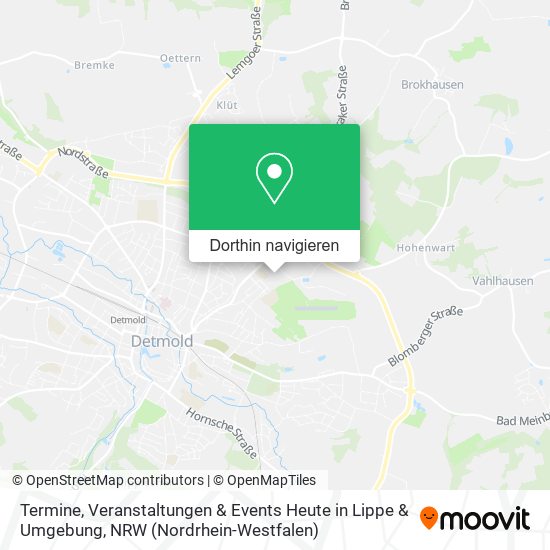 Termine, Veranstaltungen & Events Heute in Lippe & Umgebung Karte