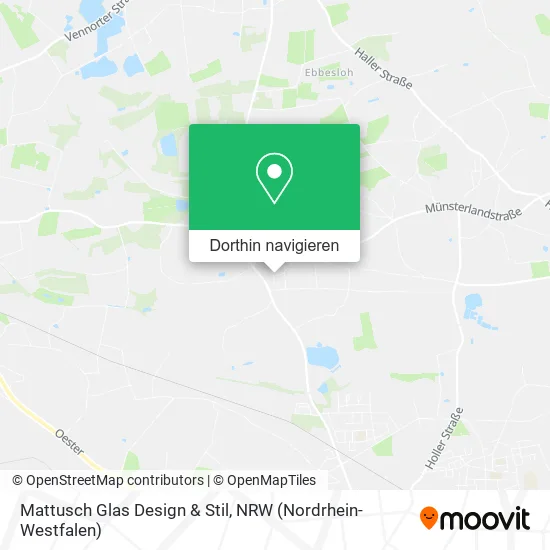 Mattusch Glas Design & Stil Karte