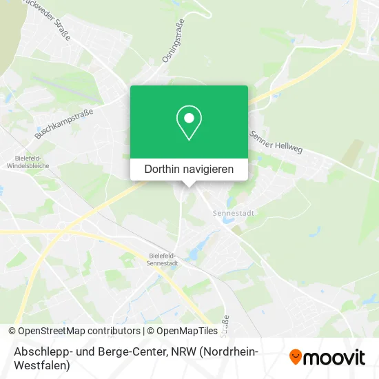 Abschlepp- und Berge-Center Karte